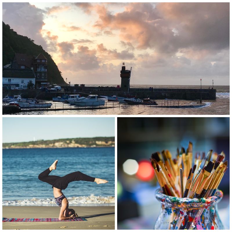 Yoga and art breaks in Exmoor